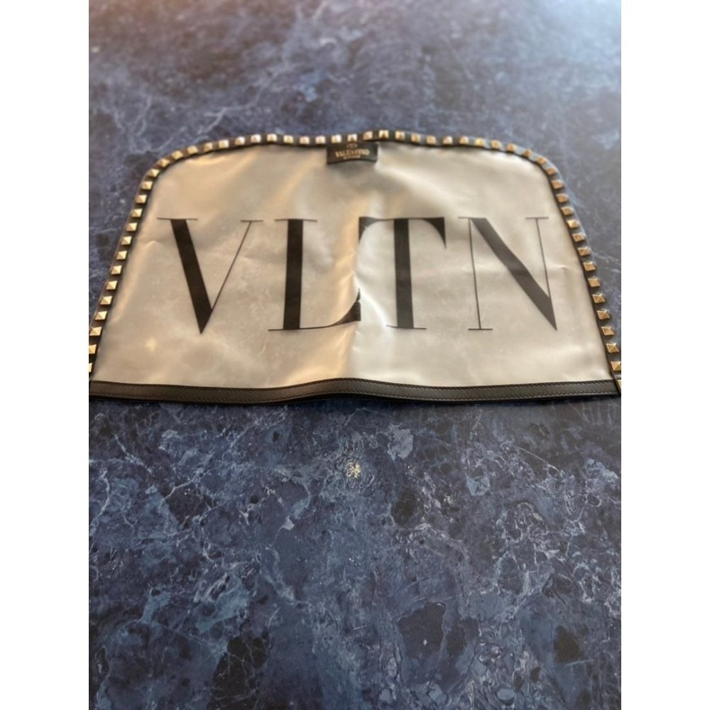 Valentino VLTN Studded Clear Pouch Black